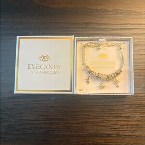 NEW Eye Candy gold charm bracelet